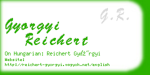 gyorgyi reichert business card